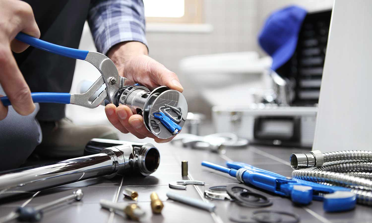 Professional plumbing tools and equipment